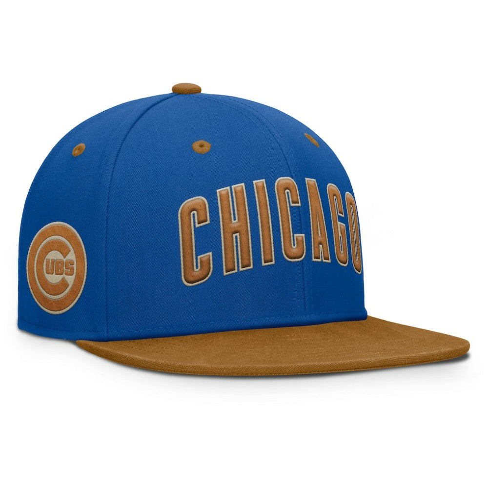 Royal/Tan Chicago Cubs Fanatics Splinter Fitted Hat