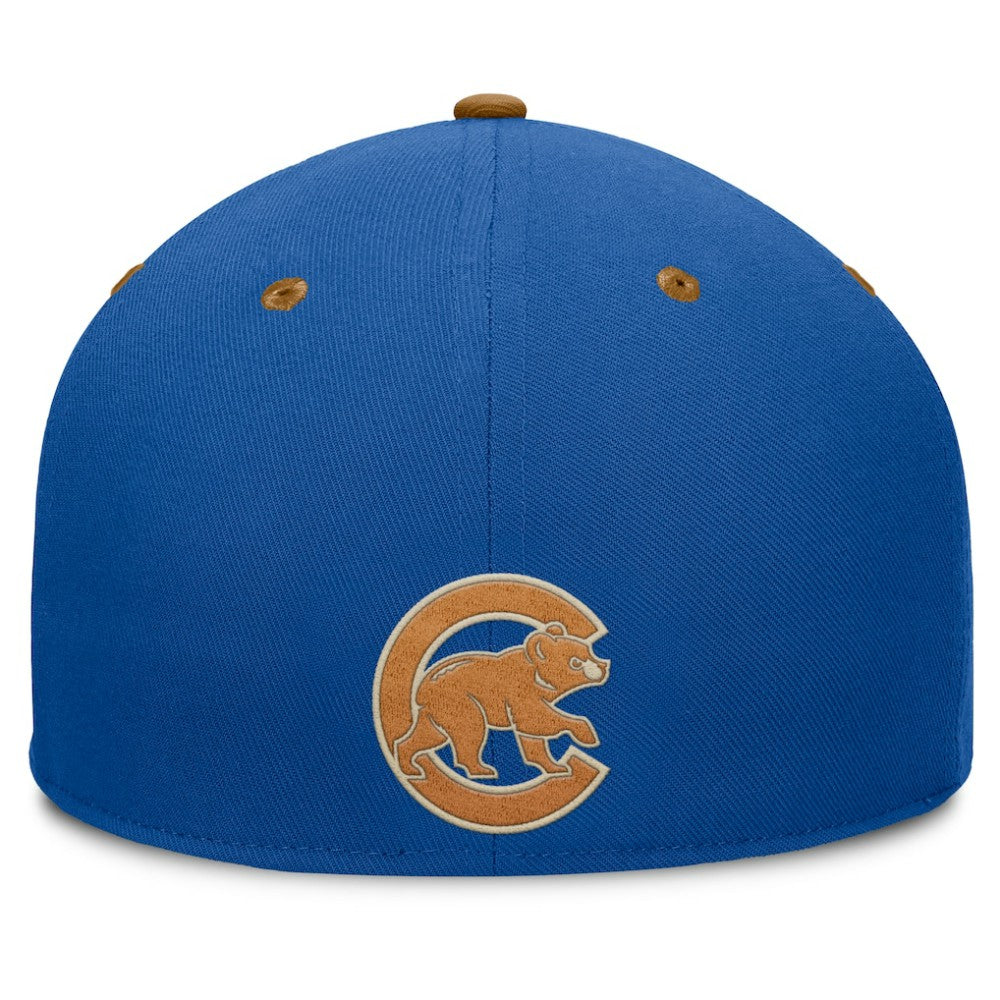 Royal/Tan Chicago Cubs Fanatics Splinter Fitted Hat