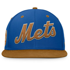 Royal/Tan New York Mets Fanatics Splinter Fitted Hat