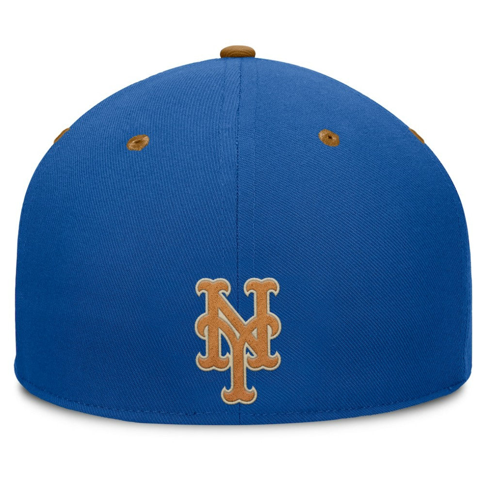 Royal/Tan New York Mets Fanatics Splinter Fitted Hat