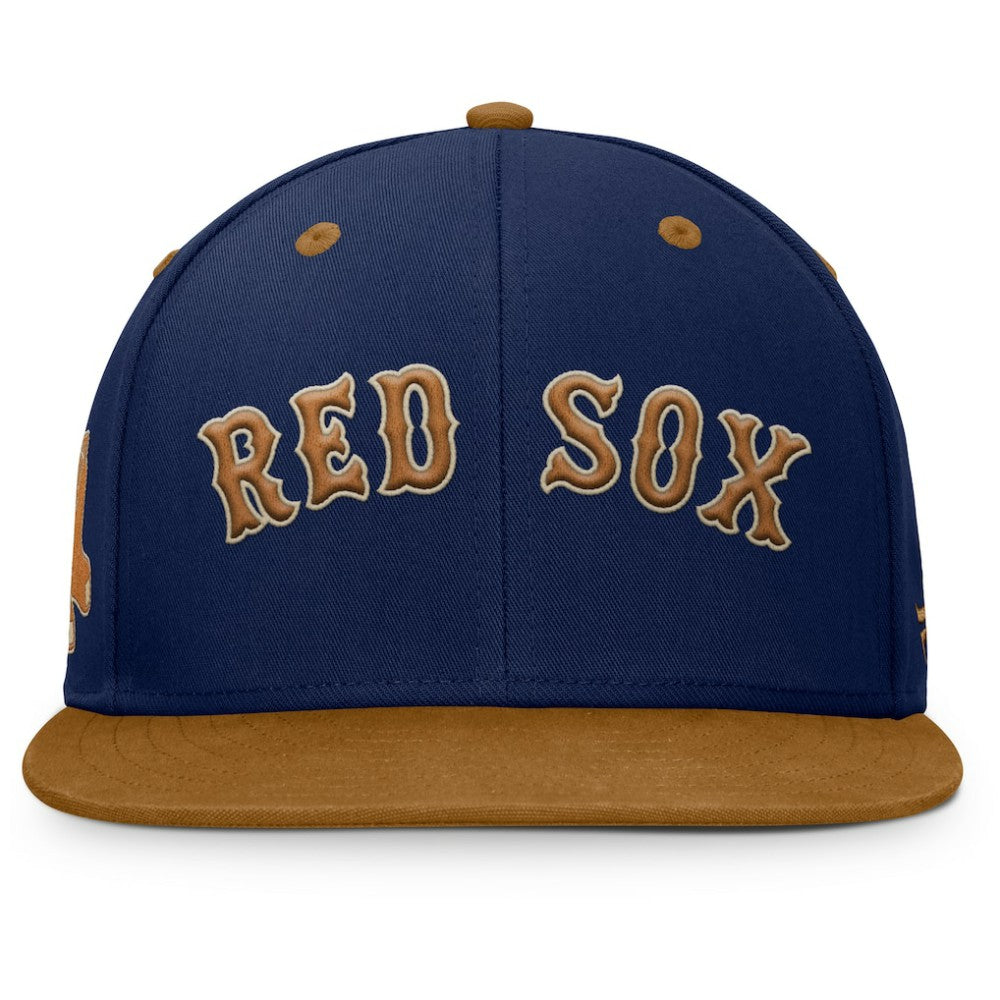 Navy/Tan Boston Red Sox Fanatics Splinter Fitted Hat
