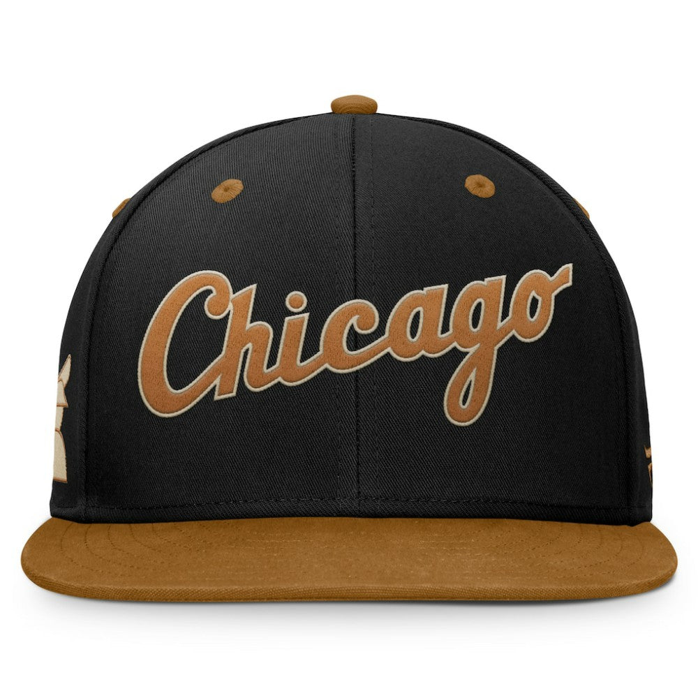 Black/Brown Chicago White Sox Fanatics Splinter Fitted Hat
