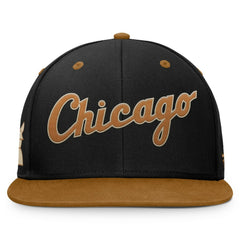 Black/Brown Chicago White Sox Fanatics Splinter Fitted Hat