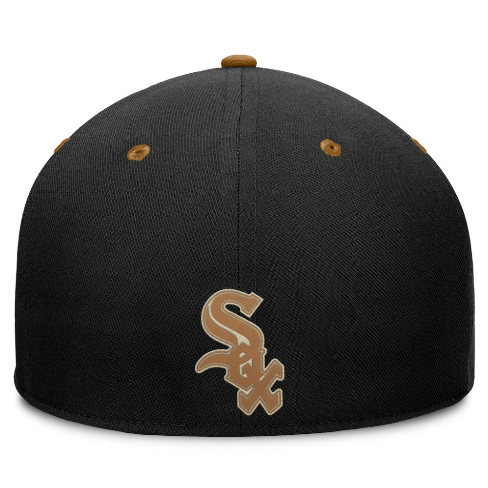 Black/Brown Chicago White Sox Fanatics Splinter Fitted Hat