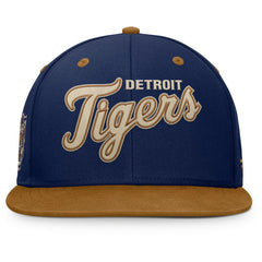 Navy/Tan Detroit Tigers Fanatics Splinter Fitted Hat