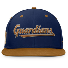 Navy/Tan Cleveland Guardians Fanatics Splinter Fitted Hat