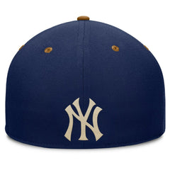 Navy/Tan New York Yankees Fanatics Splinter Fitted Hat