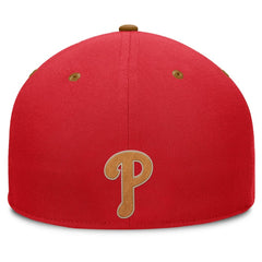 Red/Tan Philadelphia Phillies Fanatics Splinter Fitted Hat