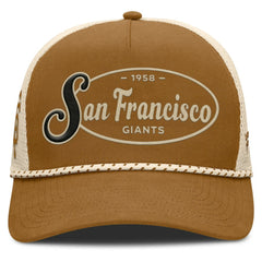 Brown San Francisco Giants Fanatics A-Frame Trucker Adjustable Hat