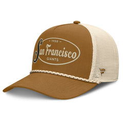 Brown San Francisco Giants Fanatics A-Frame Trucker Adjustable Hat