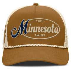 Brown Minnesota Twins Fanatics A-Frame Trucker Adjustable Hat