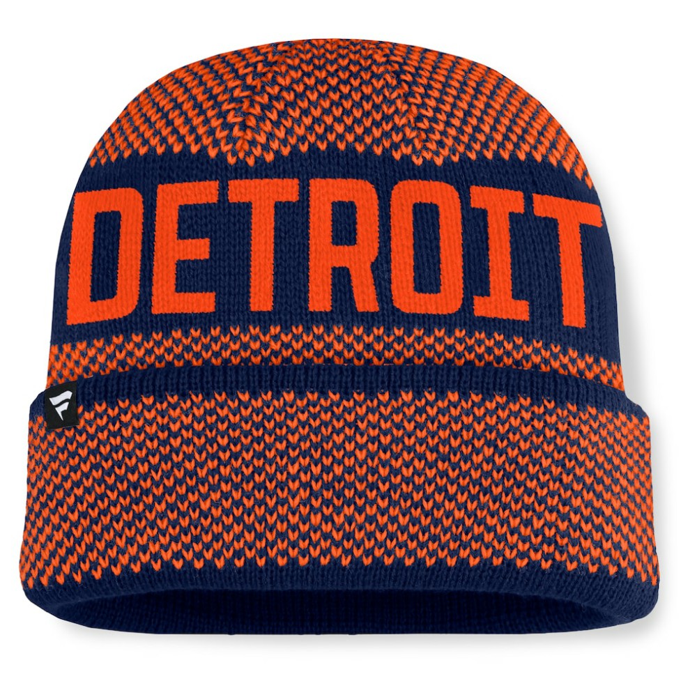 Navy Detroit Tigers Fanatics Rotation Cuffed Knit Hat