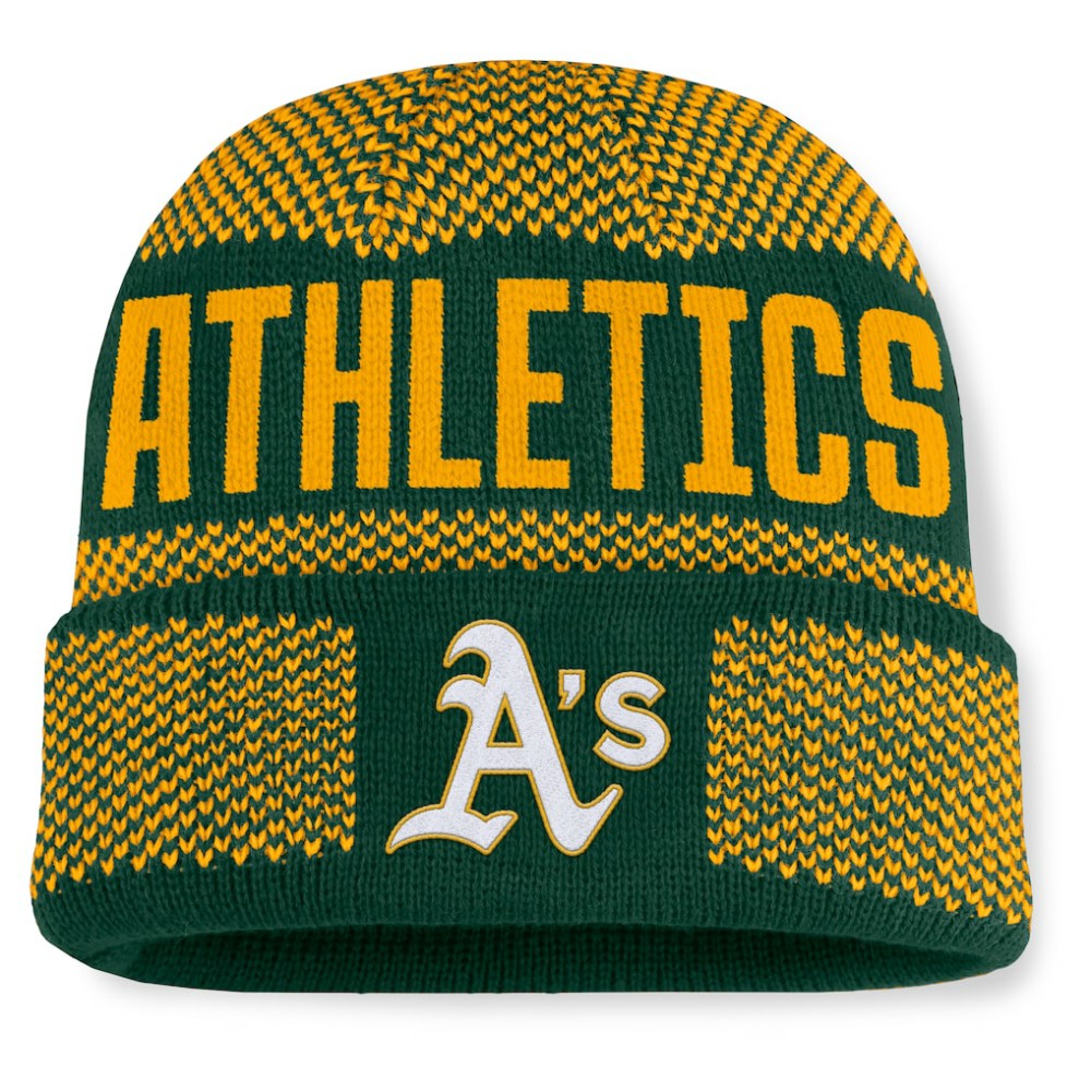 Green Athletics Fanatics Rotation Cuffed Knit Hat