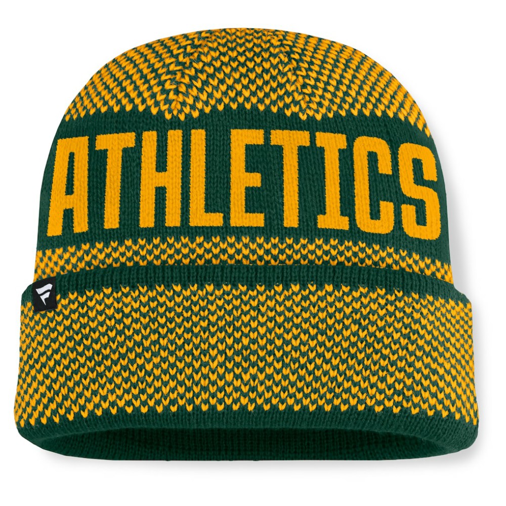 Green Athletics Fanatics Rotation Cuffed Knit Hat