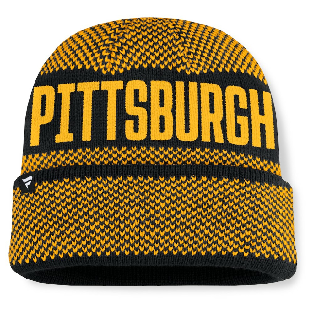 Black Pittsburgh Pirates Fanatics Rotation Cuffed Knit Hat