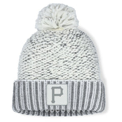 Heather Gray Pittsburgh Pirates Fanatics Women's Hangtime Cuffed Knit with Pom