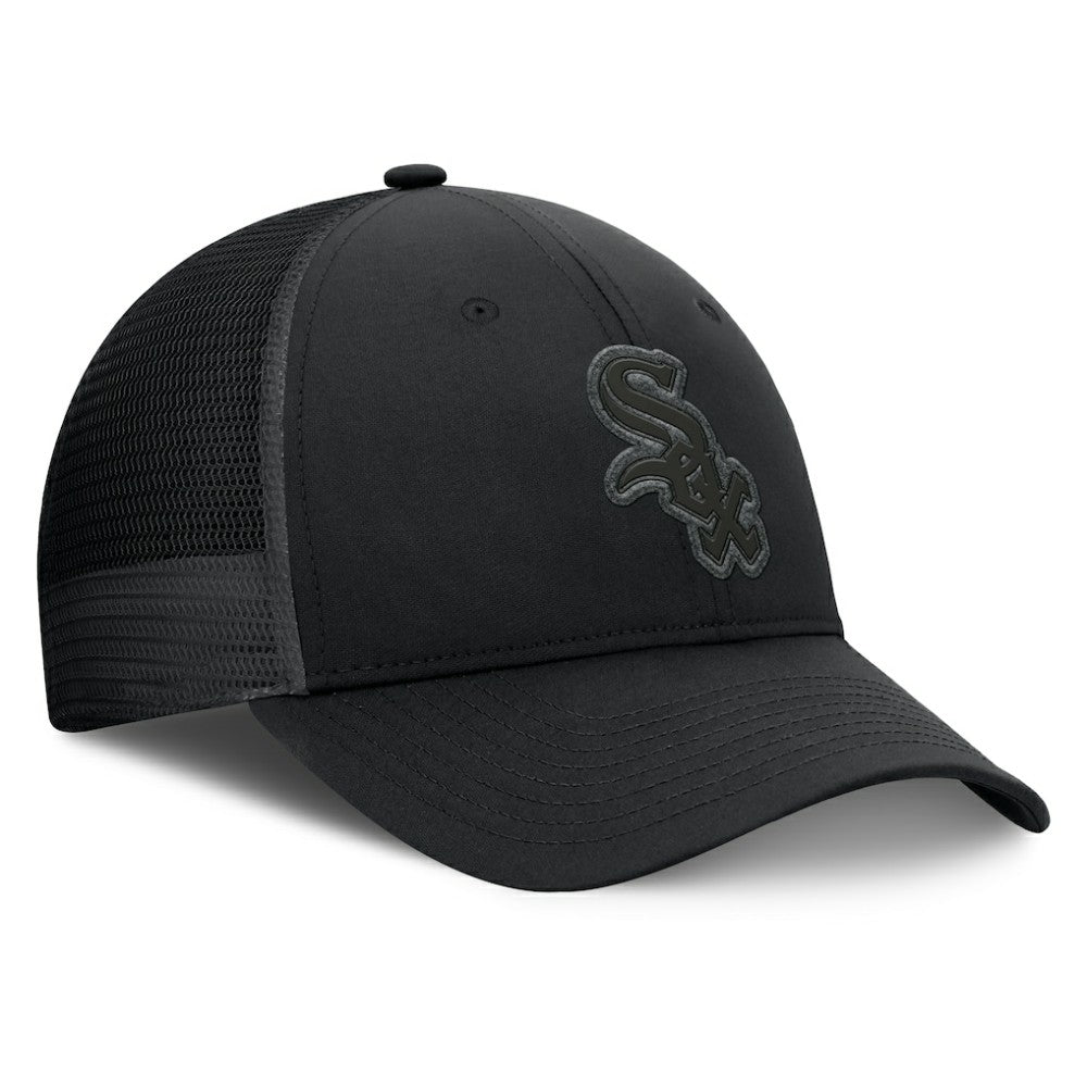 Black Chicago White Sox Fanatics Launch Adjustable Trucker Hat