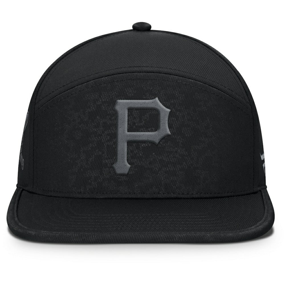 Black Pittsburgh Pirates Fanatics Platoon Snapback Hat