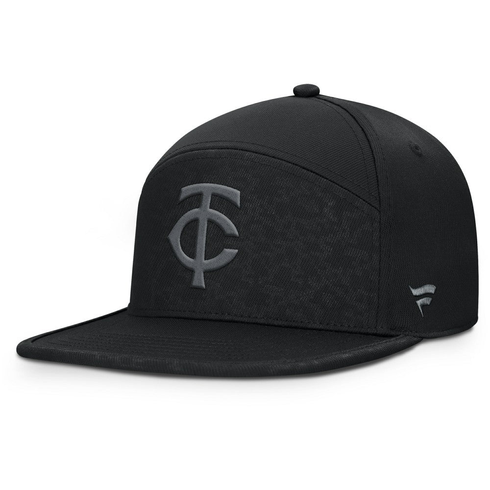 Black Minnesota Twins Fanatics Platoon Adjustable Hat