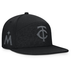 Black Minnesota Twins Fanatics Platoon Adjustable Hat