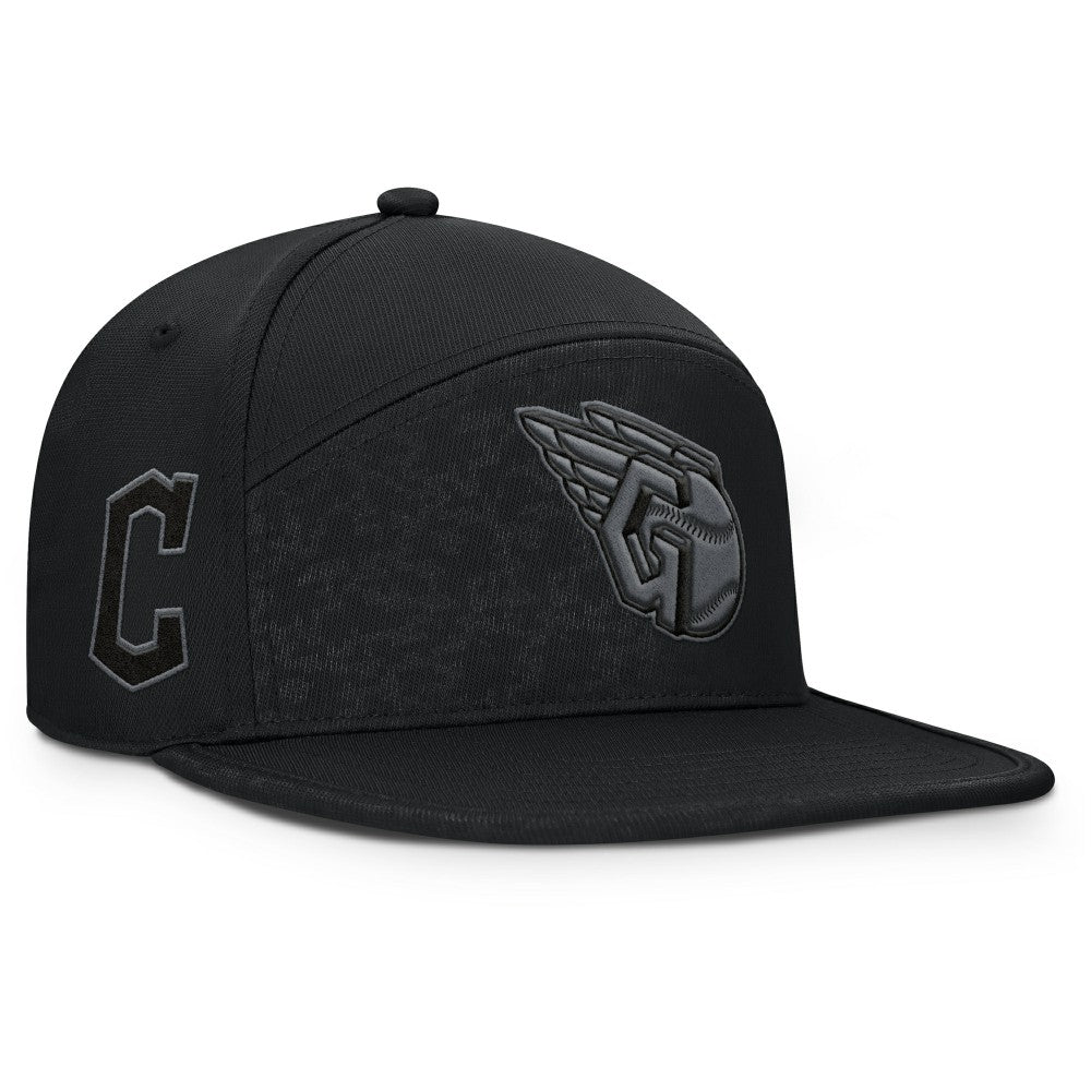 Black Cleveland Guardians Fanatics Platoon Snapback Hat
