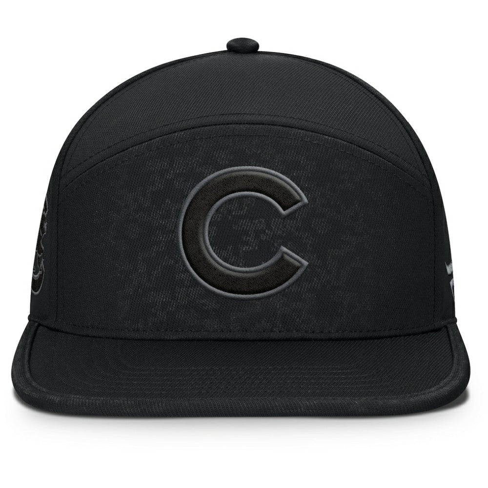Black Chicago Cubs Fanatics Platoon Snapback Hat