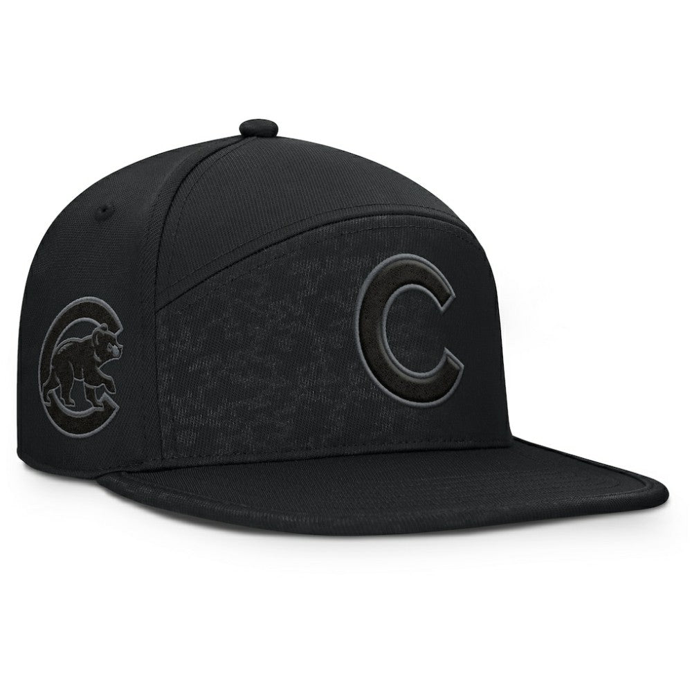 Black Chicago Cubs Fanatics Platoon Snapback Hat