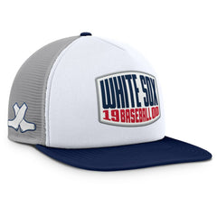 Gray/White Chicago White Sox Fanatics Cranked Foam Front Patch Trucker Adjustable Hat