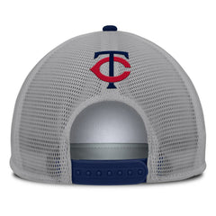 Gray/White Minnesota Twins Fanatics Cranked Foam Front Patch Trucker Adjustable Hat