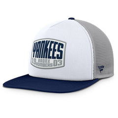 Gray/White New York Yankees Fanatics Cranked Foam Front Patch Trucker Adjustable Hat