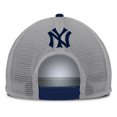 Gray/White New York Yankees Fanatics Cranked Foam Front Patch Trucker Adjustable Hat