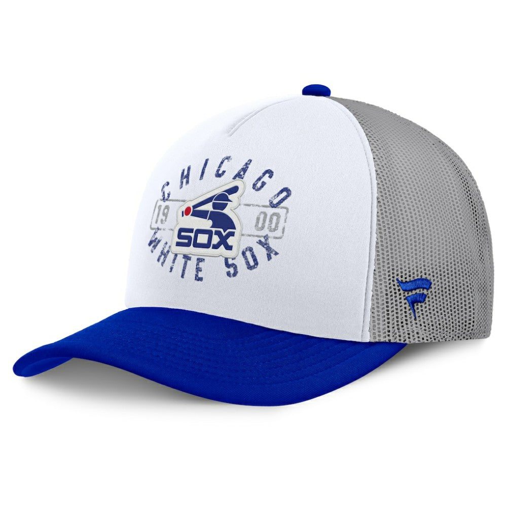 White/Blue Chicago White Sox Fanatics Designated A-Frame Foam Front Trucker Adjustable Hat
