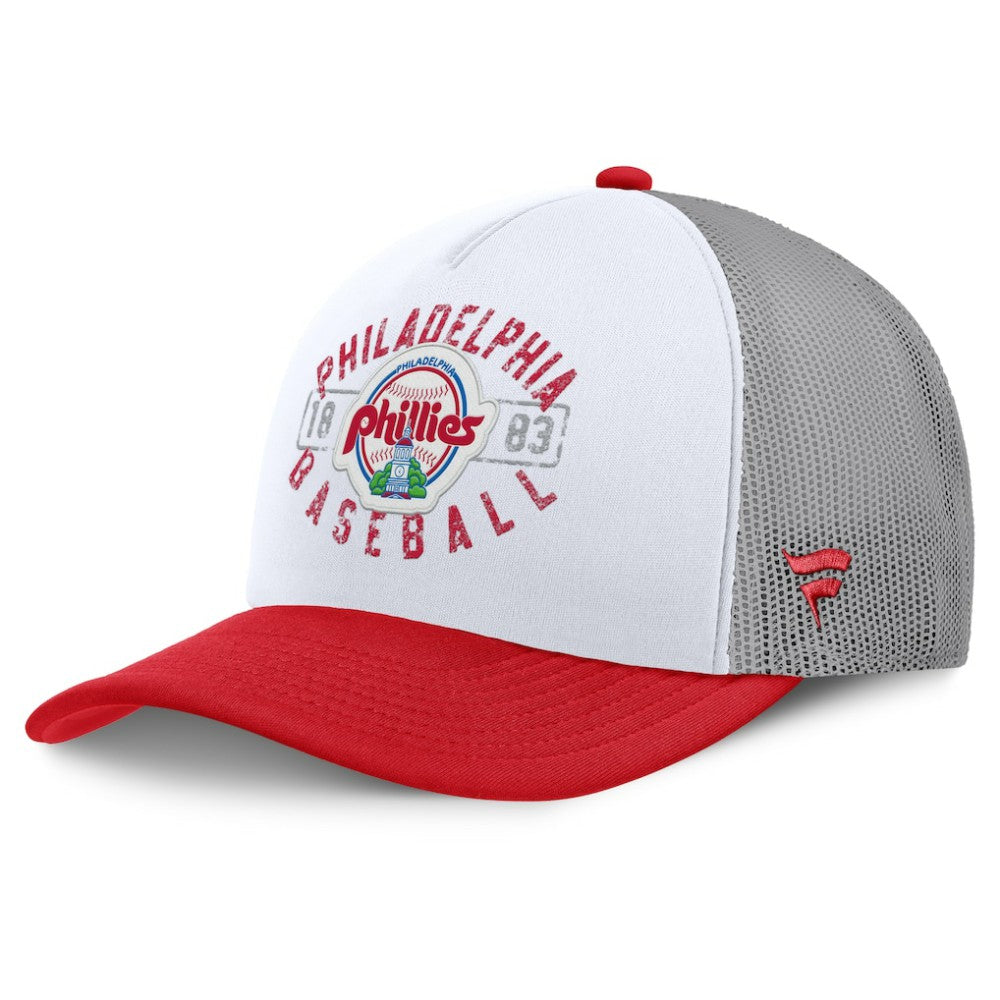 White/Red Philadelphia Phillies Fanatics Designated A-Frame Foam Front Trucker Adjustable Hat
