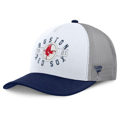 White/Navy Boston Red Sox Fanatics Designated A-Frame Foam Front Trucker Adjustable Hat