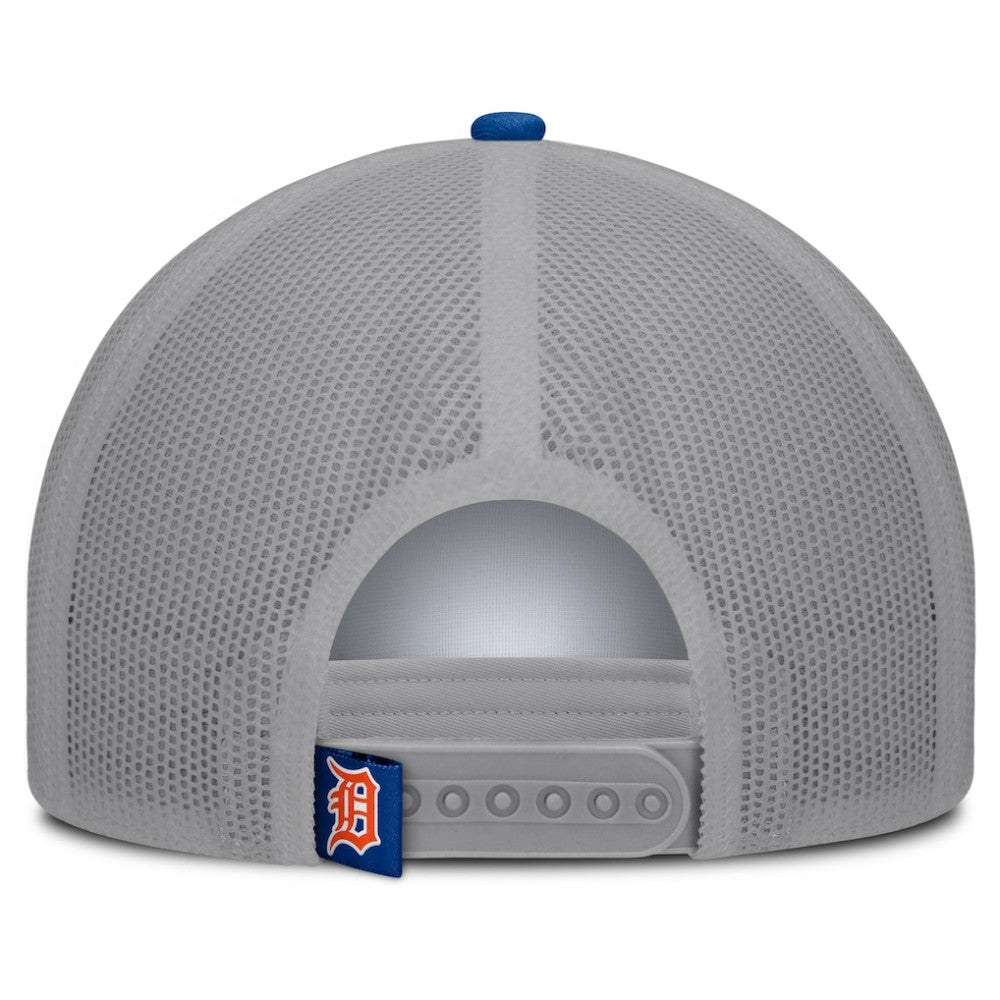 White/Navy Detroit Tigers Fanatics Designated A-Frame Foam Front Trucker Adjustable Hat