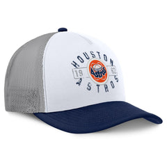 White/Navy Houston Astros Fanatics Designated A-Frame Foam Front Trucker Adjustable Hat