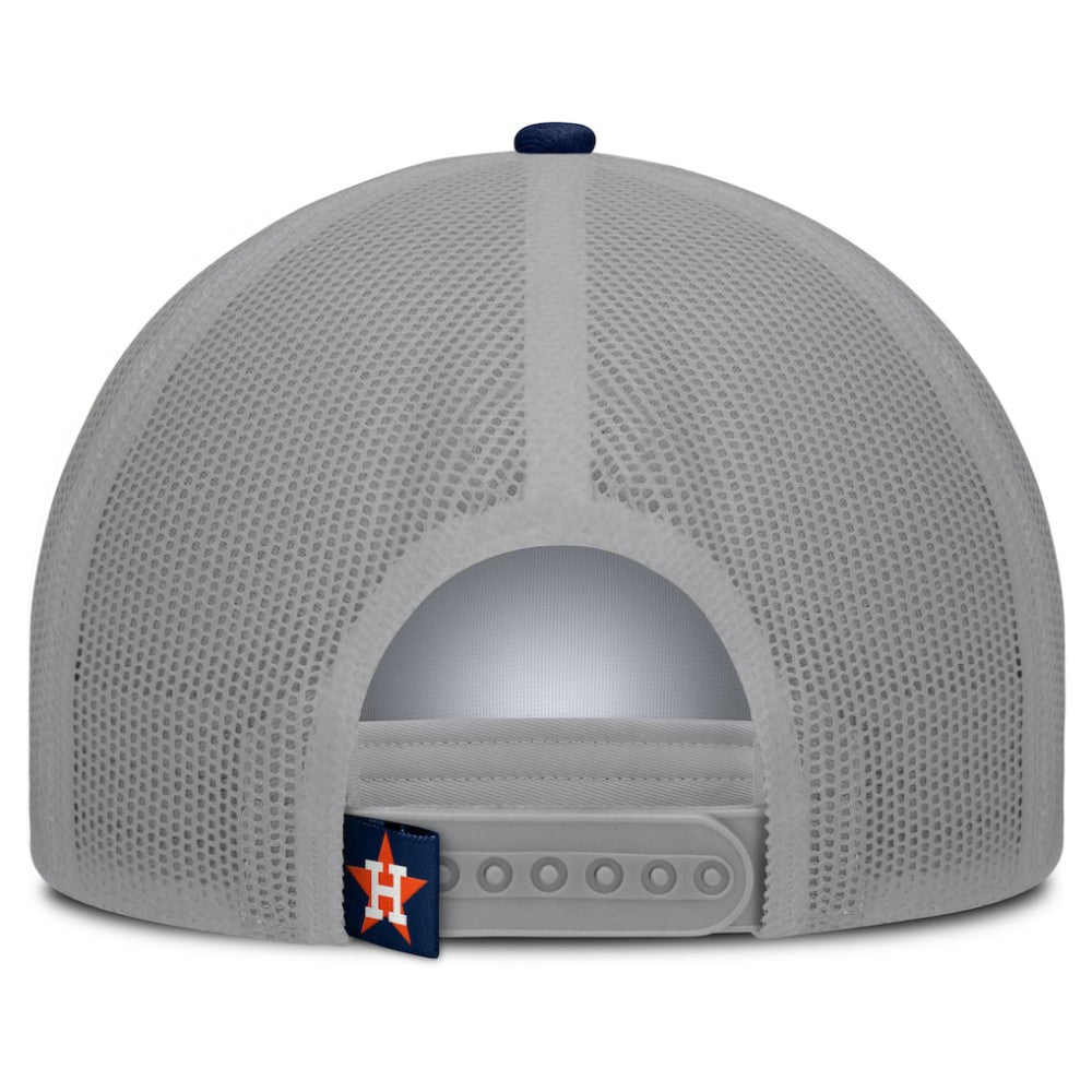 White/Navy Houston Astros Fanatics Designated A-Frame Foam Front Trucker Adjustable Hat