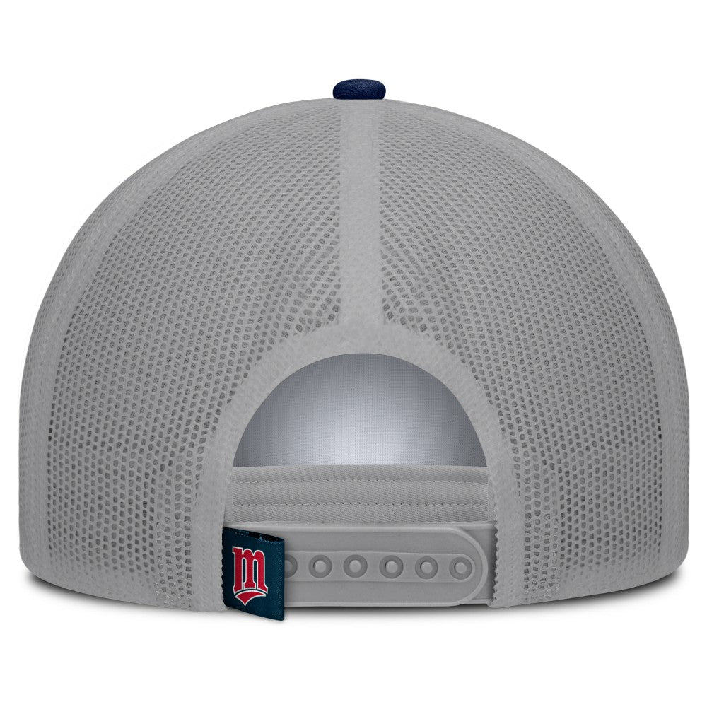 White/Navy Minnesota Twins Fanatics Designated A-Frame Foam Front Trucker Adjustable Hat