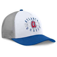 White/Royal Atlanta Braves Fanatics Designated A-Frame Foam Front Trucker Adjustable Hat