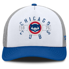 White/Royal Chicago Cubs Fanatics Designated A-Frame Foam Front Trucker Adjustable Hat
