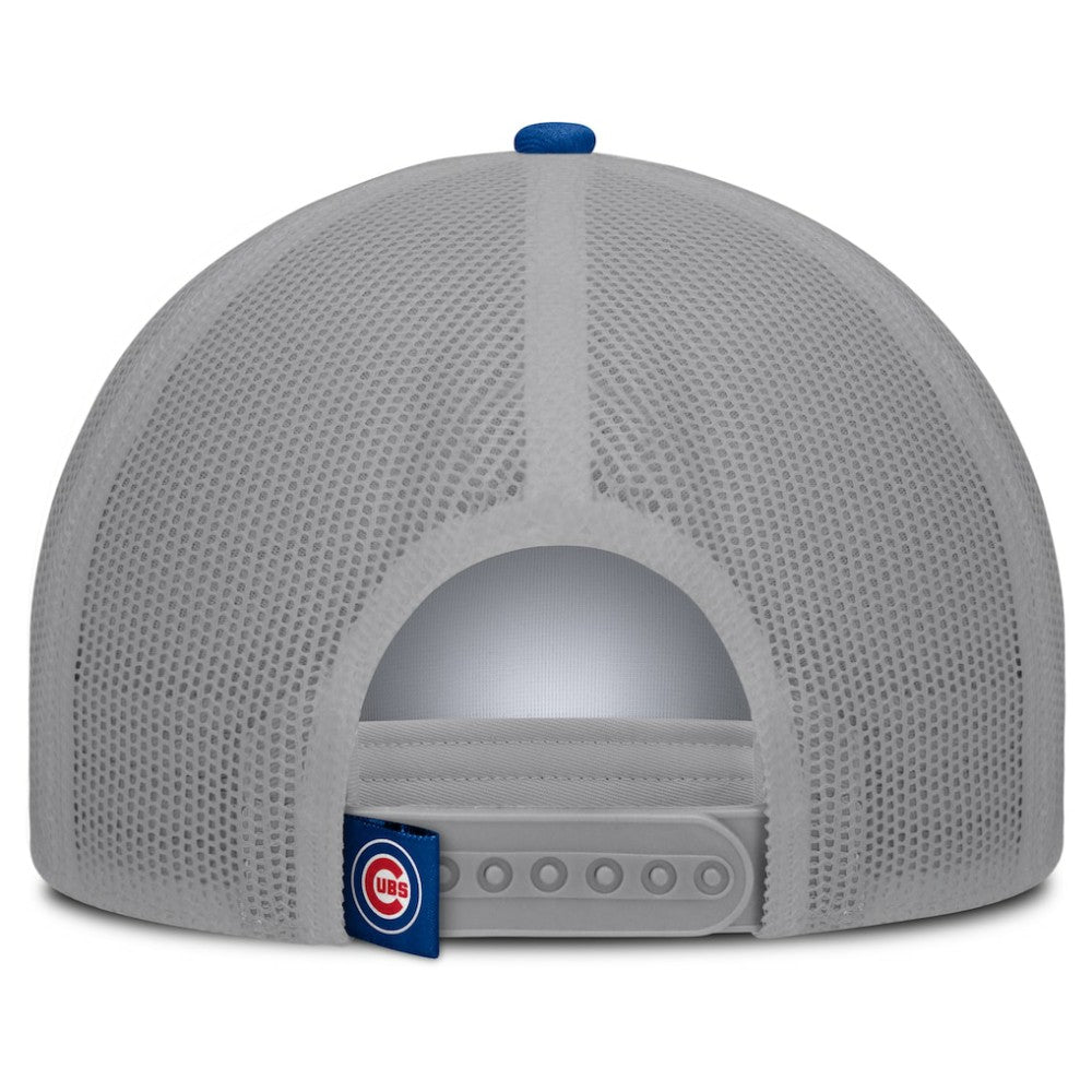 White/Royal Chicago Cubs Fanatics Designated A-Frame Foam Front Trucker Adjustable Hat