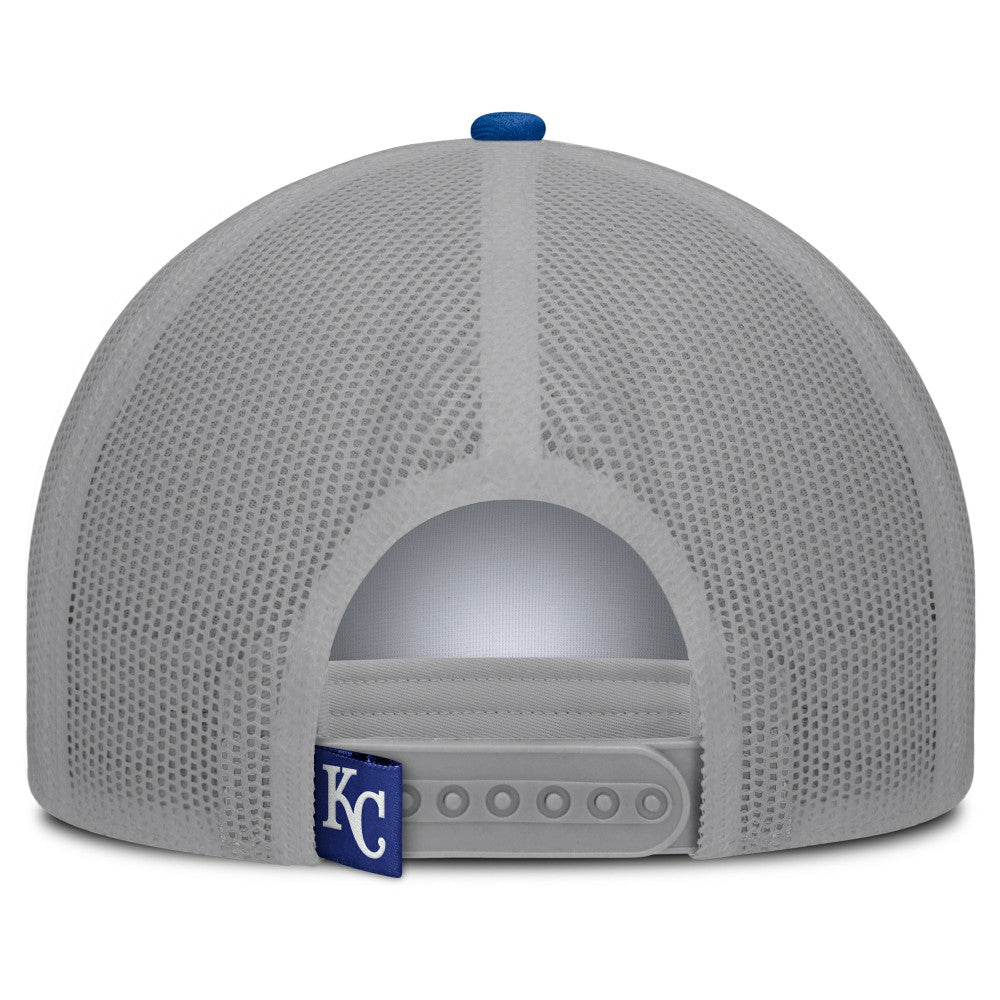 White/Royal Kansas City Royals Fanatics Designated A-Frame Foam Front Trucker Adjustable Hat