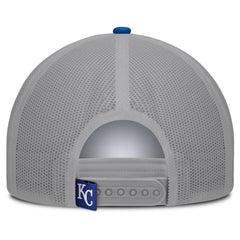 White/Royal Kansas City Royals Fanatics Designated A-Frame Foam Front Trucker Adjustable Hat