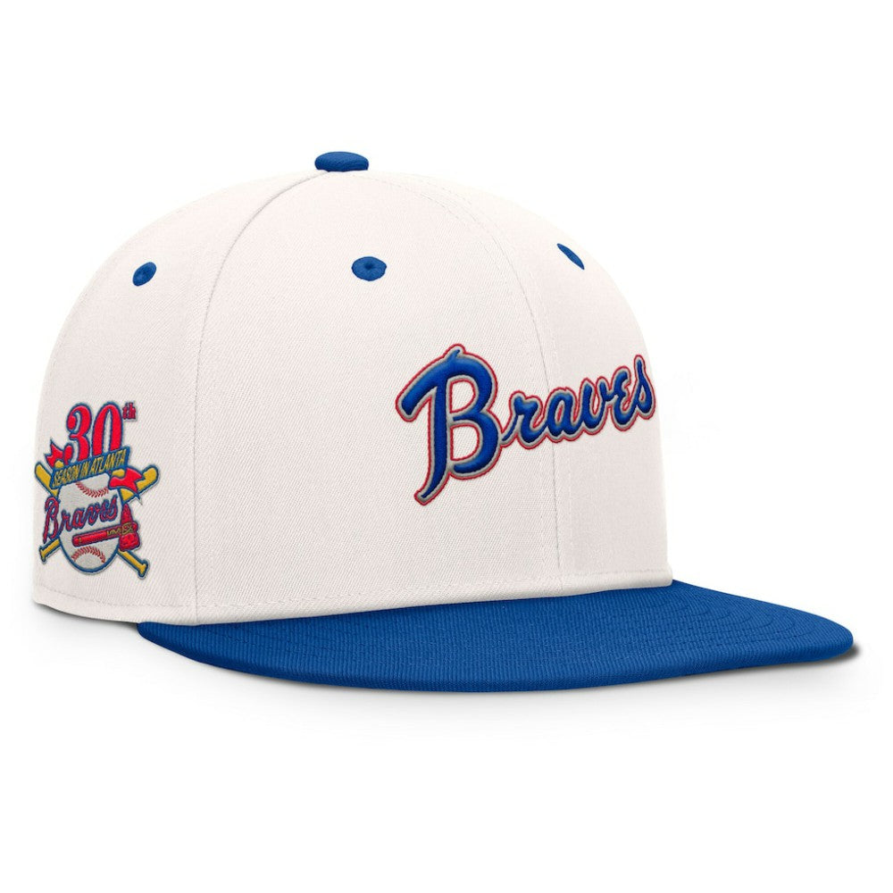 Cream/Royal Atlanta Braves Fanatics Unit Fitted Hat