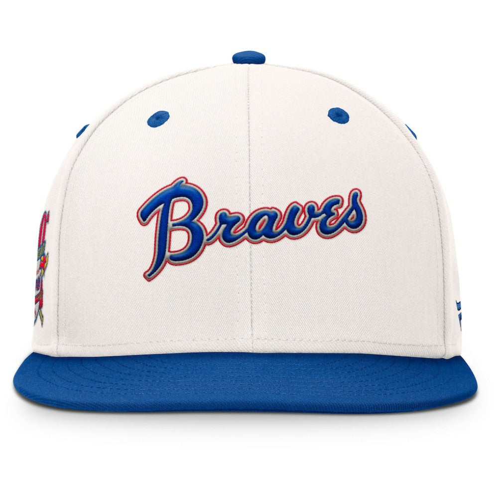 Cream/Royal Atlanta Braves Fanatics Unit Fitted Hat