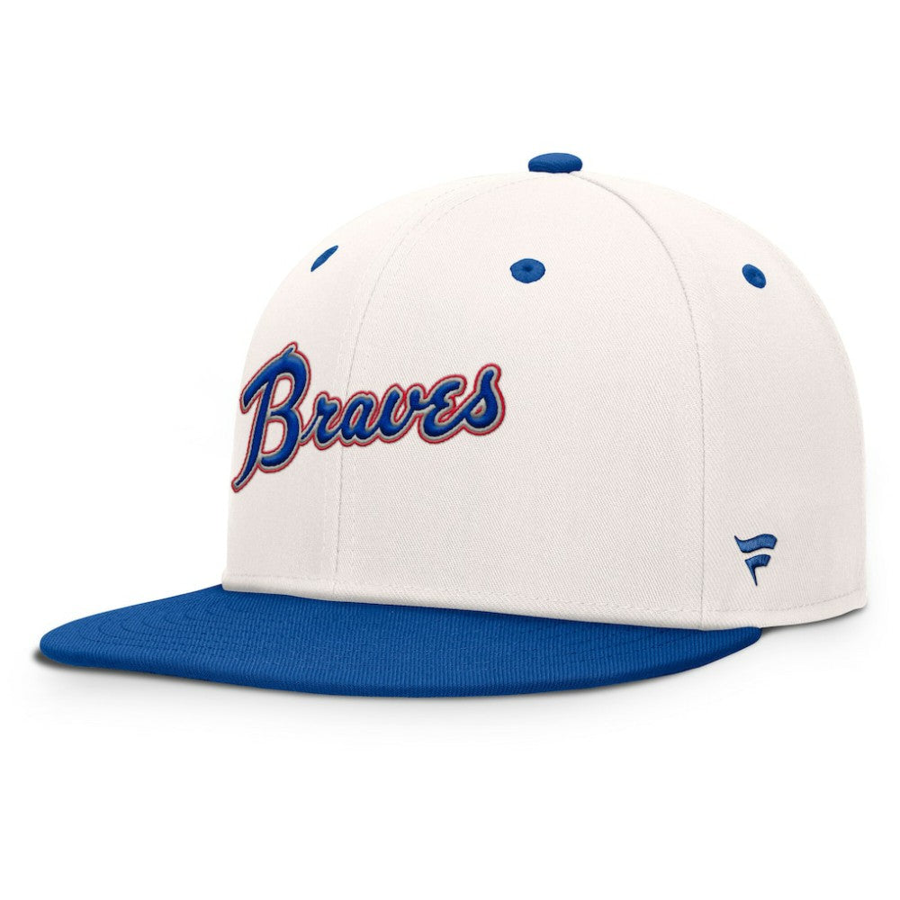 Cream/Royal Atlanta Braves Fanatics Unit Fitted Hat