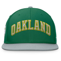 Green/Gray Athletics Fanatics Yard Fitted Hat