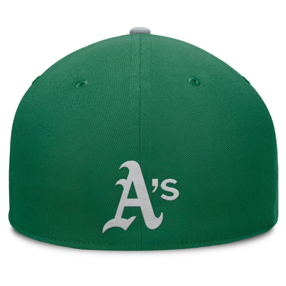 Green/Gray Athletics Fanatics Yard Fitted Hat
