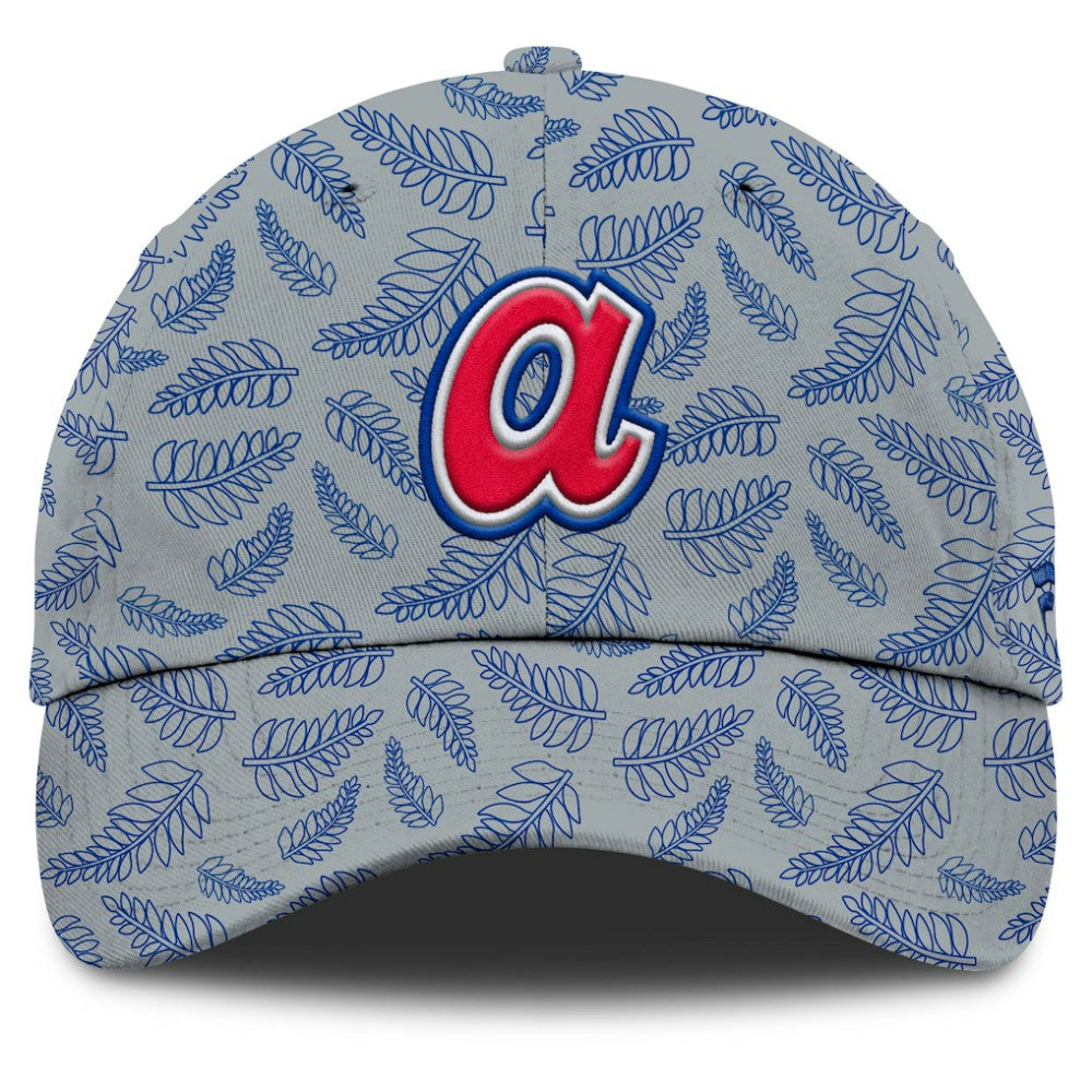 Gray Atlanta Braves Fanatics Women's Cooperstown Collection Shift Adjustable Hat