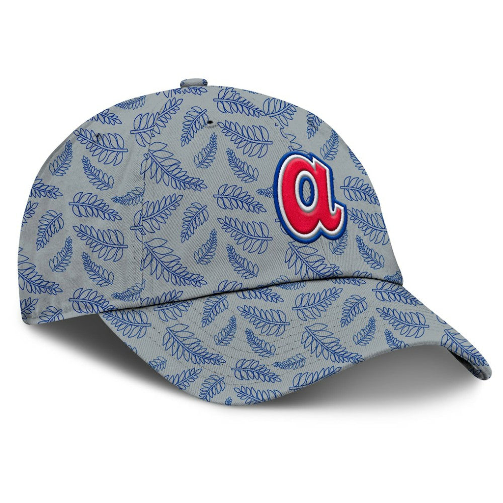 Gray Atlanta Braves Fanatics Women's Cooperstown Collection Shift Adjustable Hat